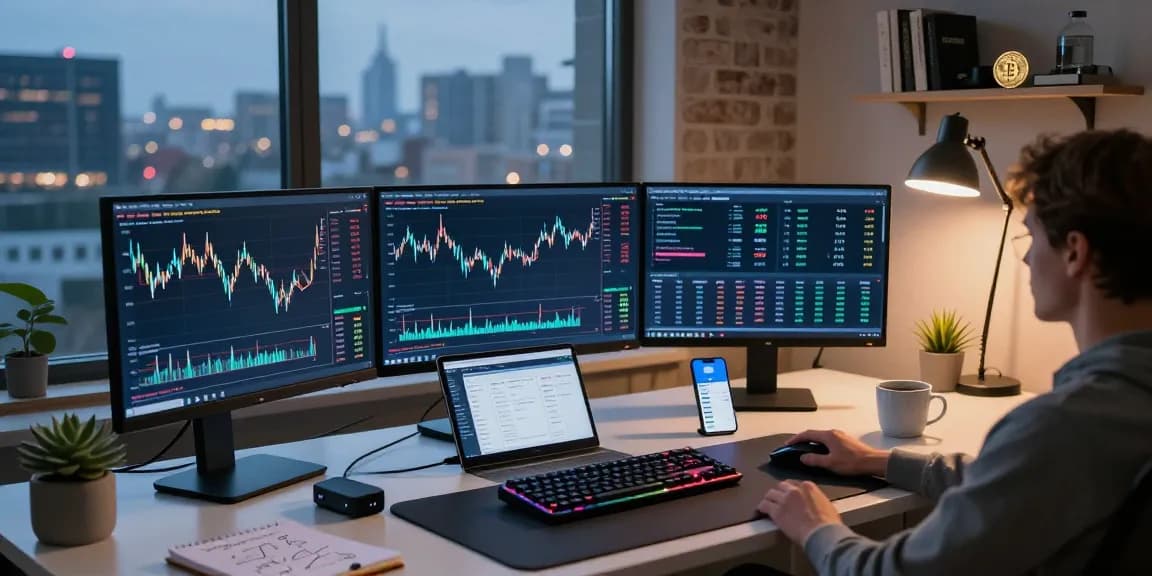 Récupération de scams DeFi avec une analyse approfondie des crypto-monnaies à travers des tableaux de trading et des portefeuilles numériques.