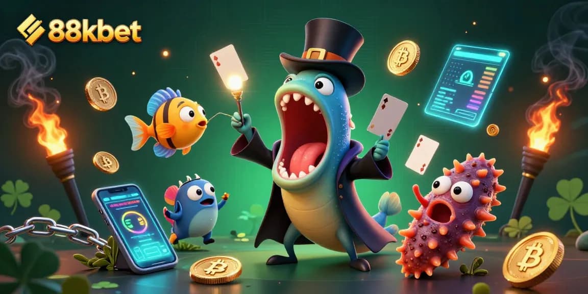 Experience the excitement of 88kbet with vibrant characters in a magical casino-themed world.