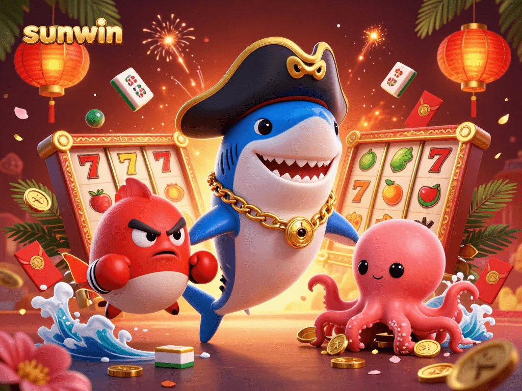 Engage with sunwin's lively casino scene featuring iconic characters and vibrant gaming elements.