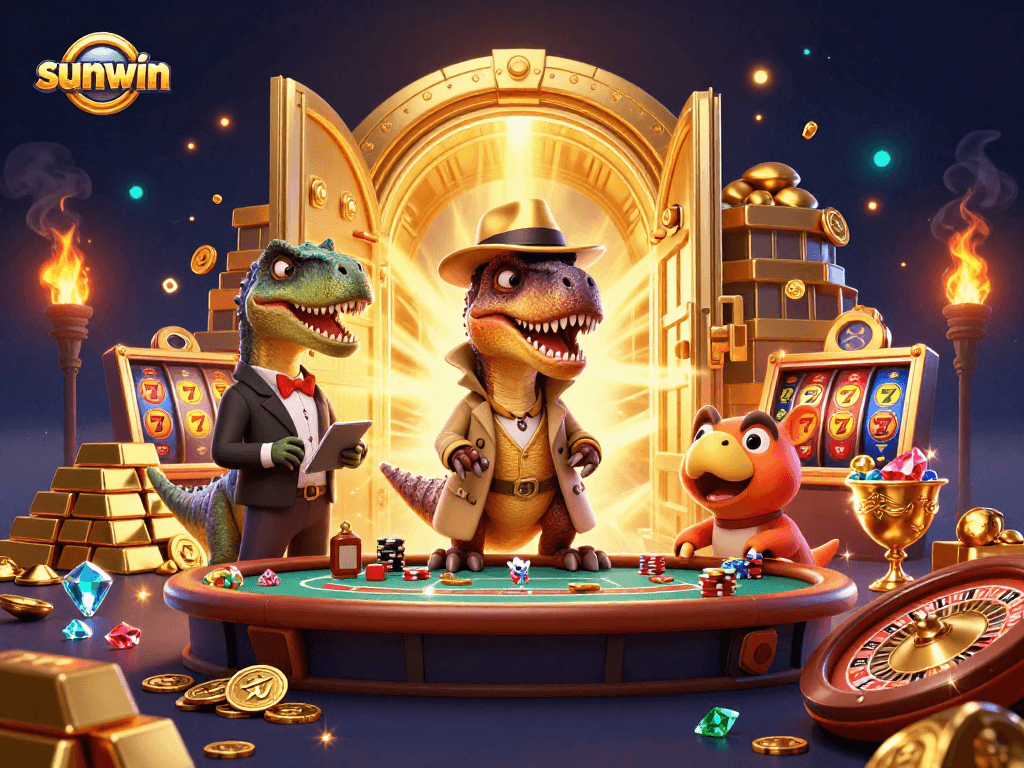 Experience the thrill of winning with sunwin at a vibrant casino scene packed with action.