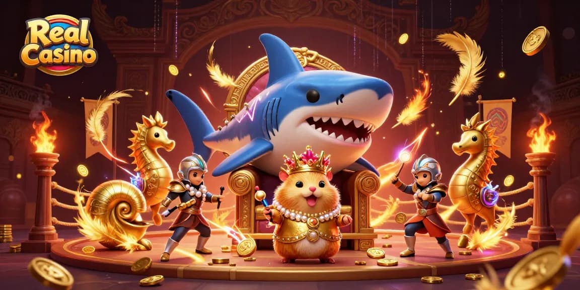 Engage with thrilling action at Real Spin Casino, showcasing vibrant gaming elements in a seafaring fantasy.