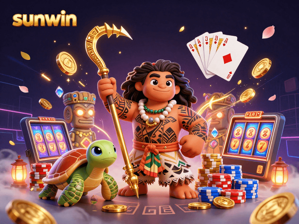 Spin and win with sunwin in this vibrant 3D casino adventure featuring enchanting characters and games.