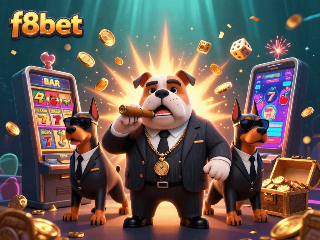 Experience the thrill of f8bet with 3D casino fun featuring slot machines and engaging characters.