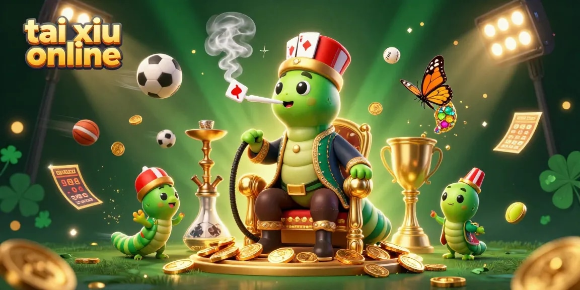 Experience the excitement of tai xiu online with dynamic characters in a vibrant casino scene.