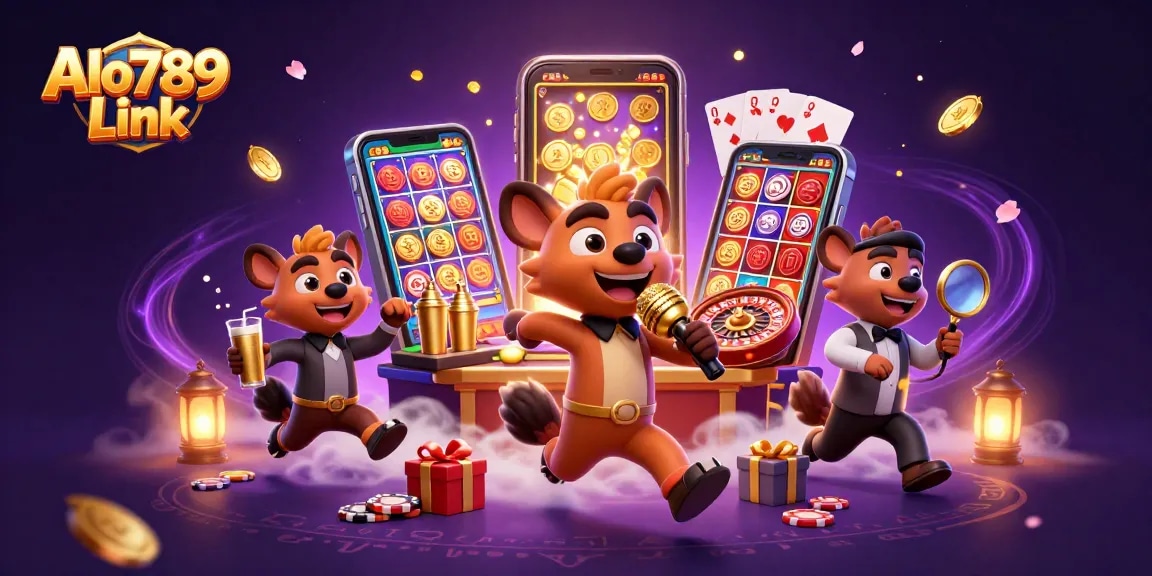 Experience the thrill of Alo789 Link as hyenas bring comedy to the casino floor.