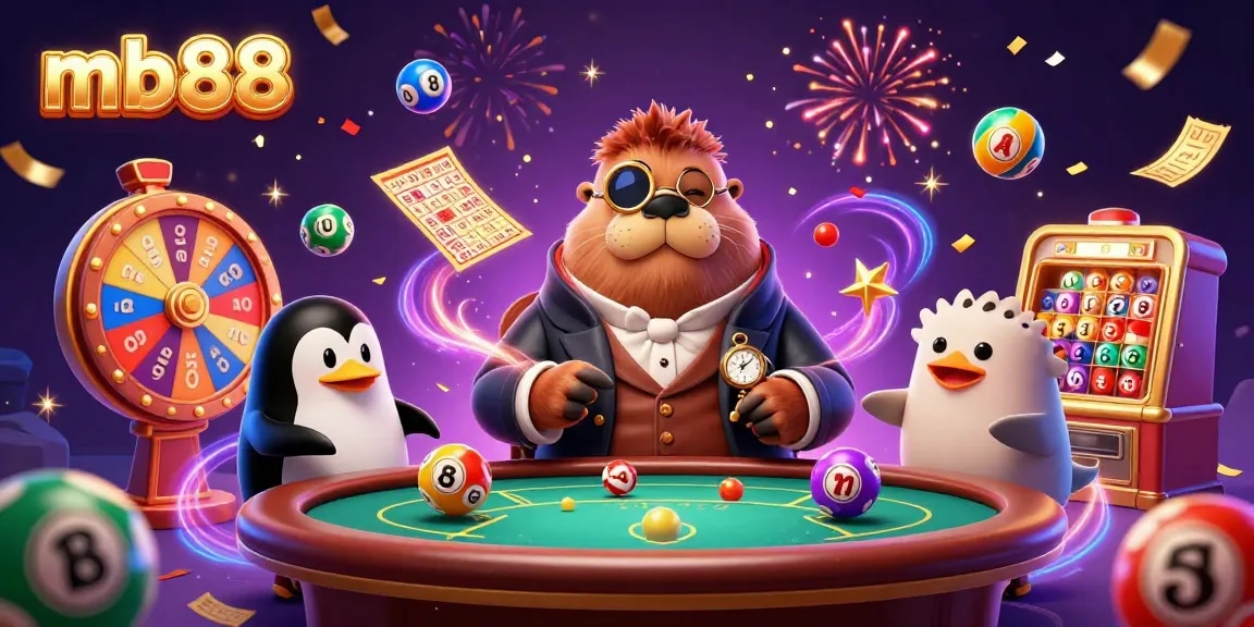 mb88 mang đến không khí sôi động với walrus và cá puffer trong trò chơi bài tại bàn poker.