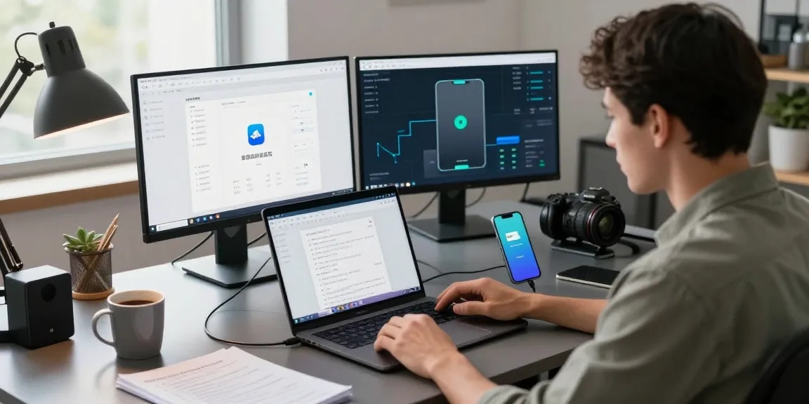 使用爱思下载进行iOS设备管理和修复的现代工作空间