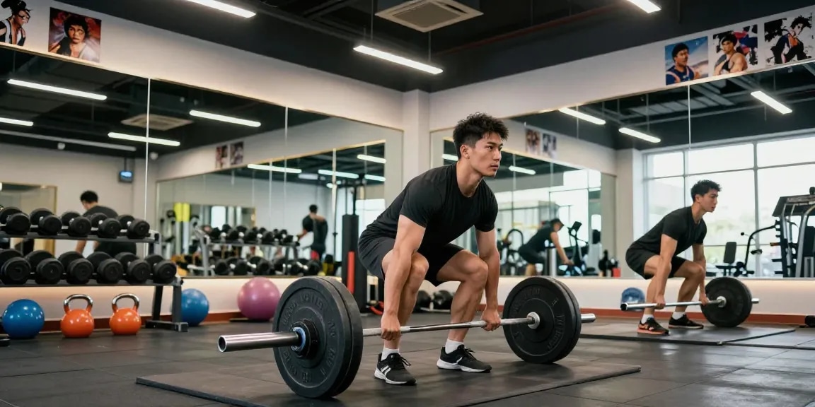 Prime Pharma Steroiden in a dynamic fitness training scene showcasing an athlete's dedication to strength training.