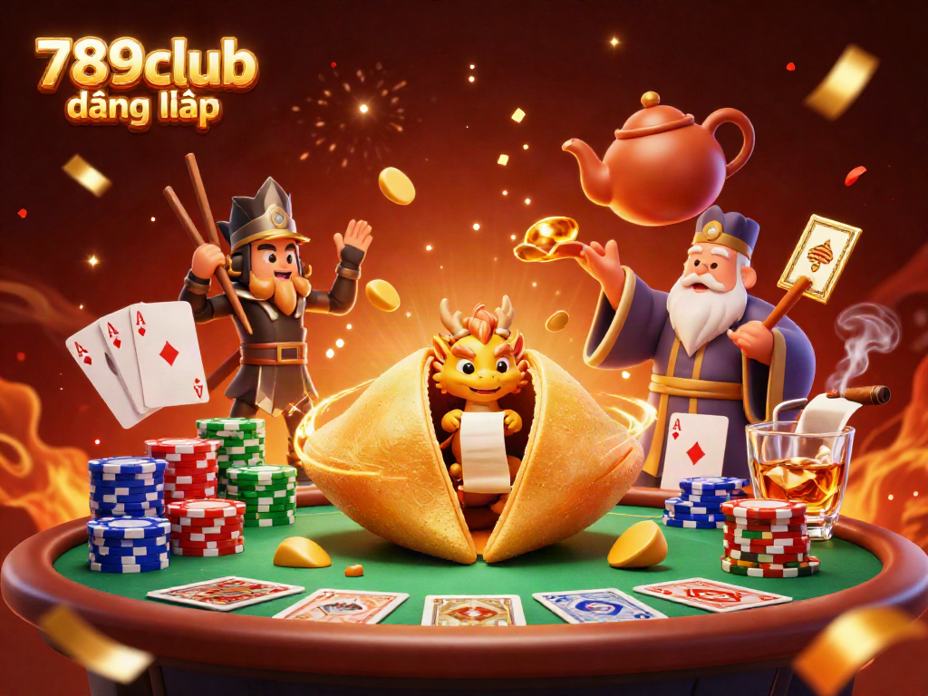 Join the excitement at 789club đăng nhập with this dynamic casino scene filled with vibrant elements and characters.
