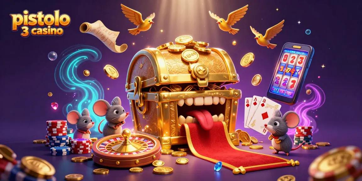 Pistolo 3 casino biedt een dynamische speelervaring met gouden schatkist, gokkasten en meer.