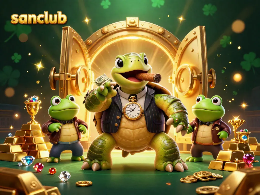 Experience thrilling gameplay at sanclub with vibrant characters in a dynamic casino setting.
