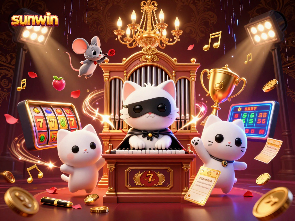 Engage with sunwin's thrilling jackpot scene featuring lucky 7s, vibrant coin dynamics, and enchanting characters.