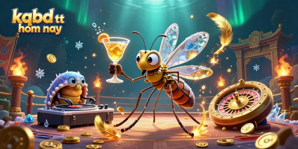 Engage with kqbd tt hom nay in an epic casino scene featuring lively characters and a dynamic atmosphere.