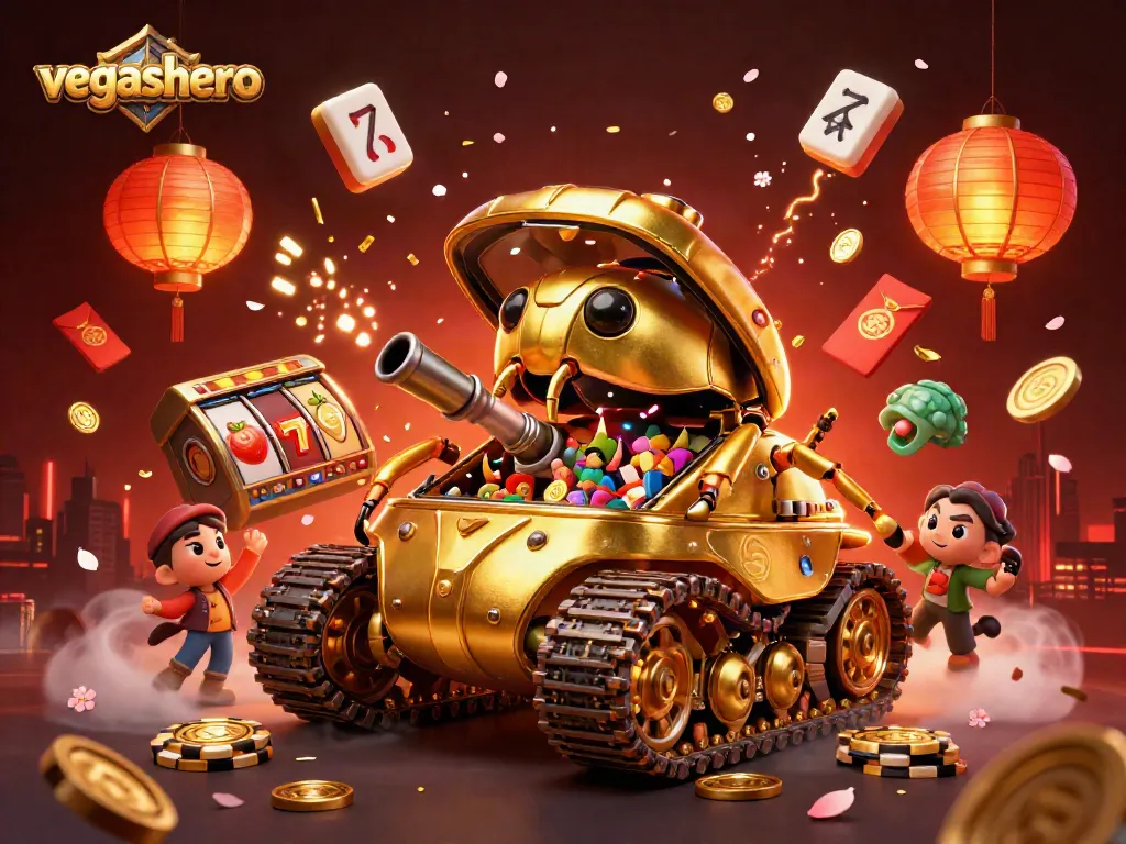 Enjoy thrilling gameplay at vegashero with dynamic slot reels and vibrant casino elements in a lively 3D scene.