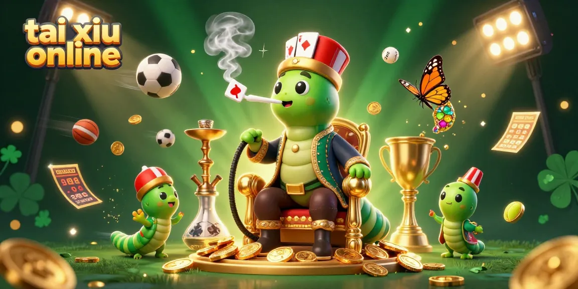 Experience the excitement of tai xiu online with dynamic characters in a vibrant casino scene.