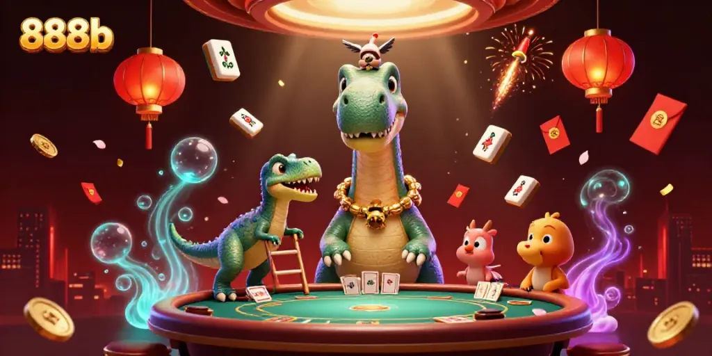 Engage in thrilling poker action at 888b with a unique prehistoric twist.