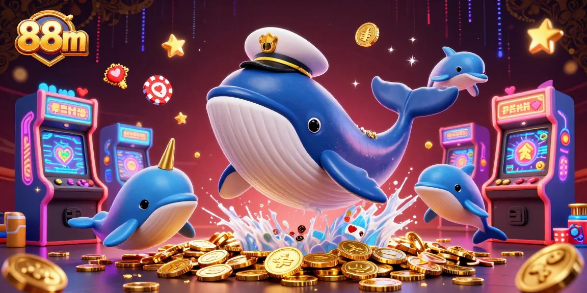 Join the fun of 88m as a giant whale and playful dolphins embark on a jackpot adventure!