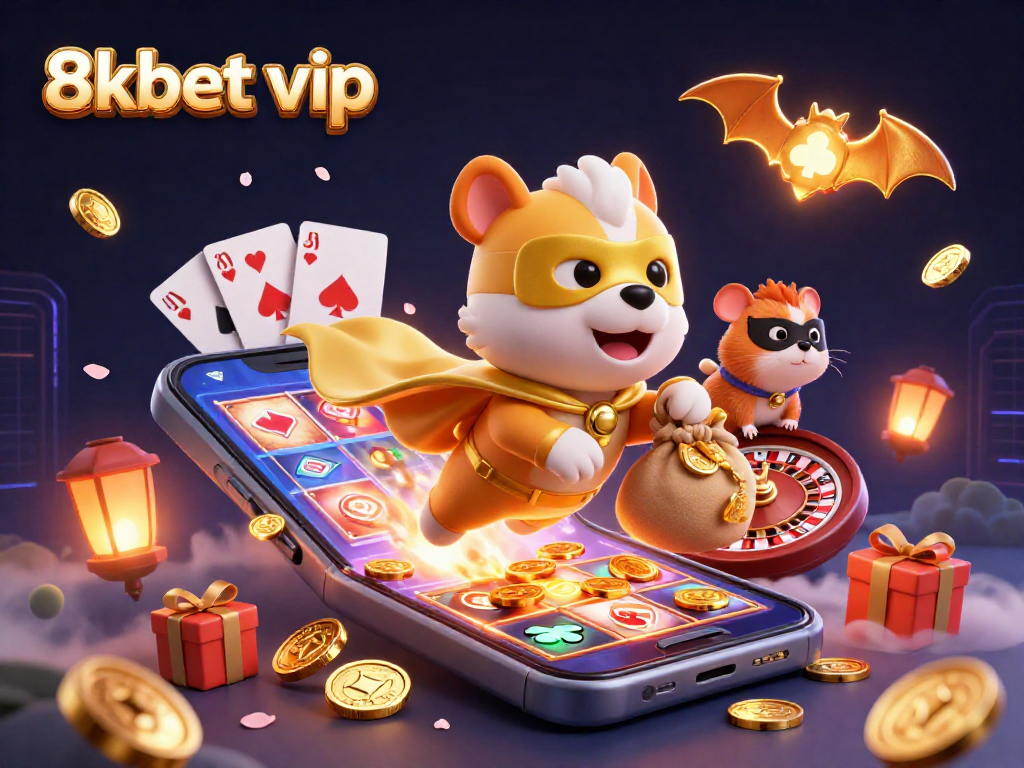 Experience thrilling fun with 8kbet vip as a heroic dog saves gold coins in a dynamic casino world.