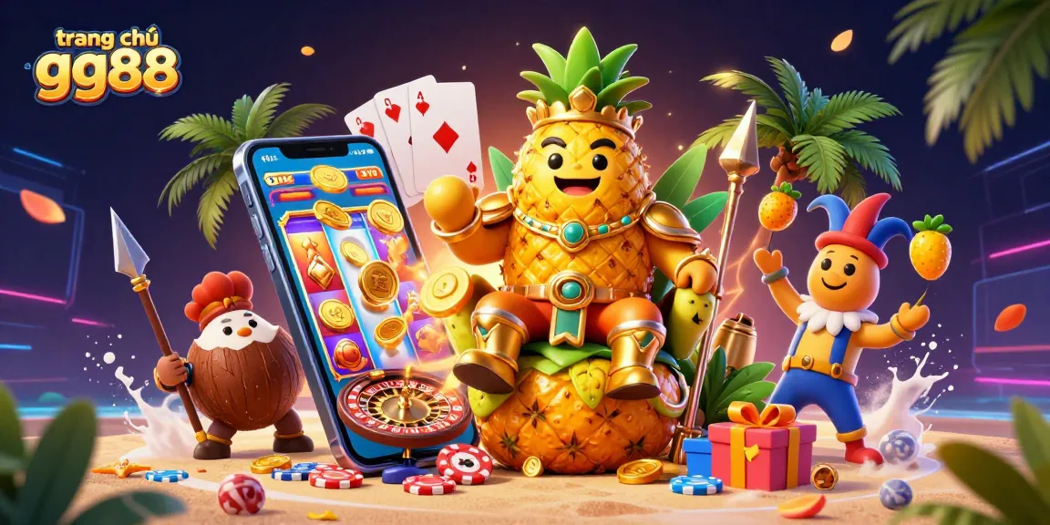 Experience the vibrant gaming atmosphere of trang chủ gg88 with exciting characters and slot machines.