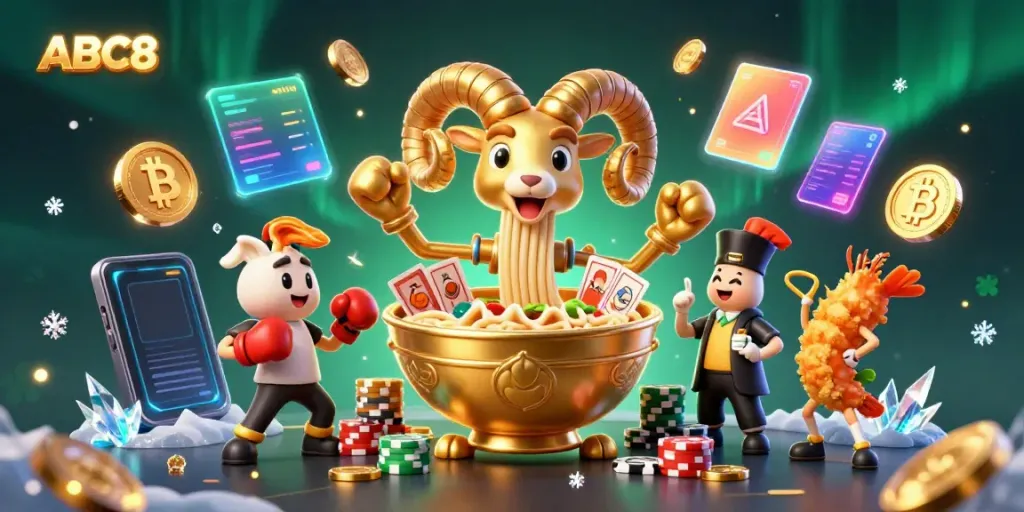 ABC8 features exciting gambling action with vibrant characters and dynamic casino elements.