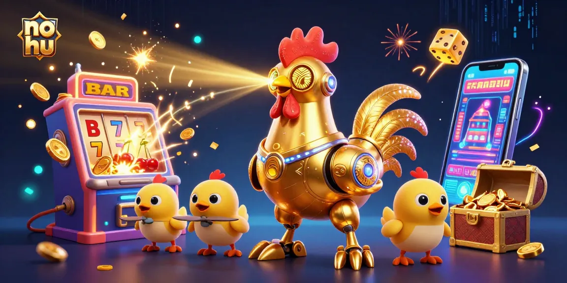 Engage with the no hu jackpot excitement in this vibrant 3D casino illustration blasting with energy and detail.