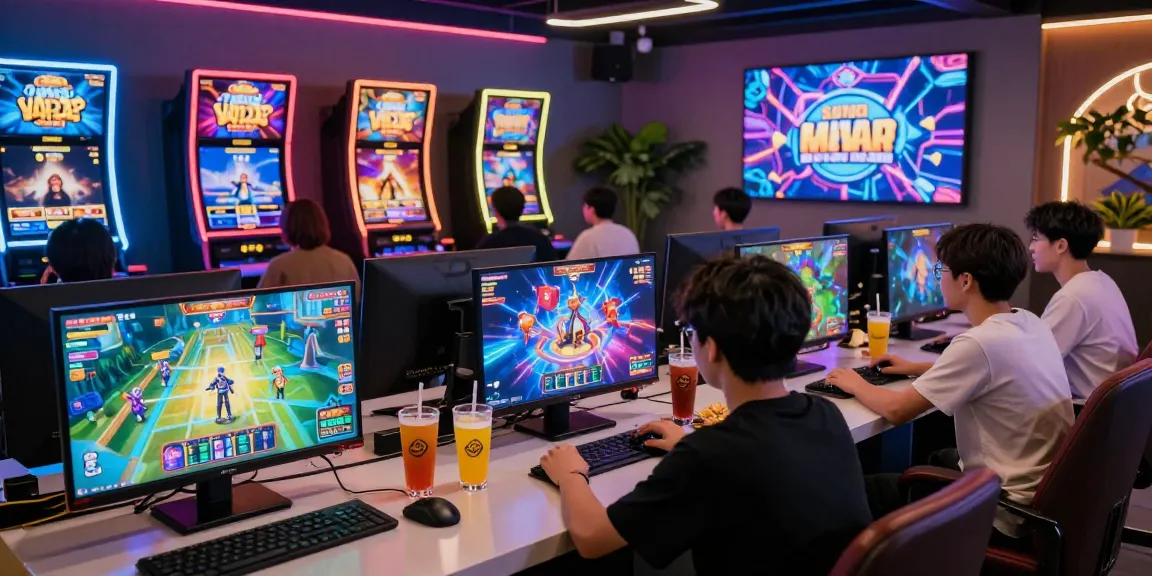 Players enjoying thrilling games on Sun win platform in a vibrant lounge setting.