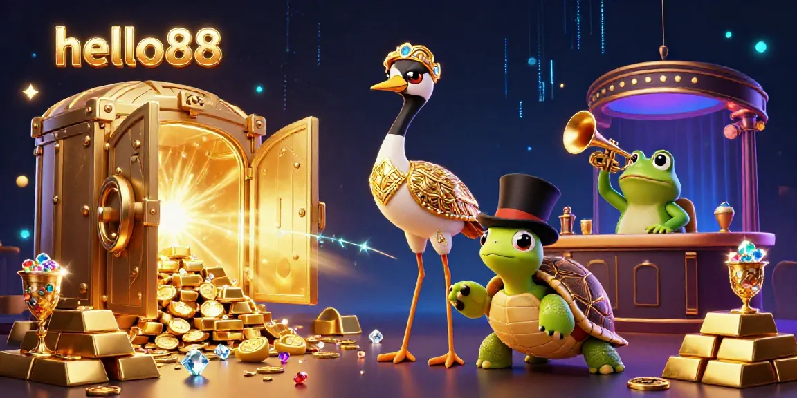 Engage in thrilling online gaming action with hello88's vibrant casino experience featuring colorful characters.