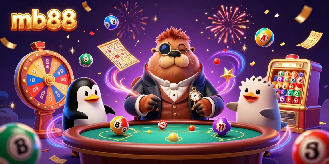 mb88 mang đến không khí sôi động với walrus và cá puffer trong trò chơi bài tại bàn poker.