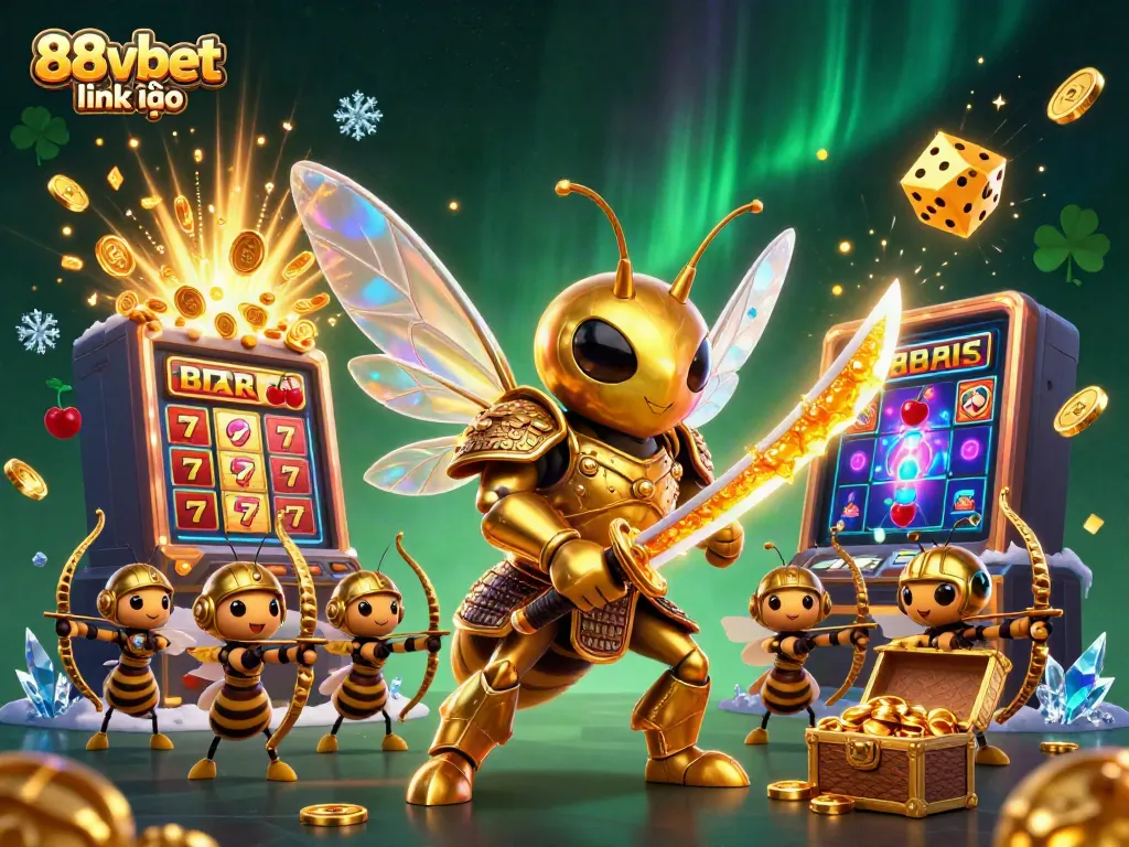 Engage in thrilling fun at 88vbet link vào with a 3D golden hornet character and vibrant casino elements!