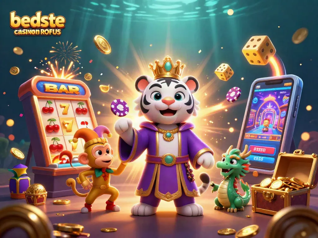 Engage in thrilling gaming action at bedste casino uden ROFUS with vibrant 3D characters and dynamic slots.