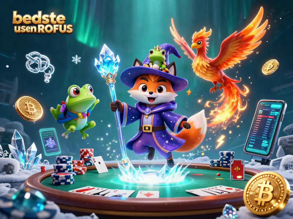 Play exciting games at bedste casino uden ROFUS with poker elements and vibrant 3D characters.