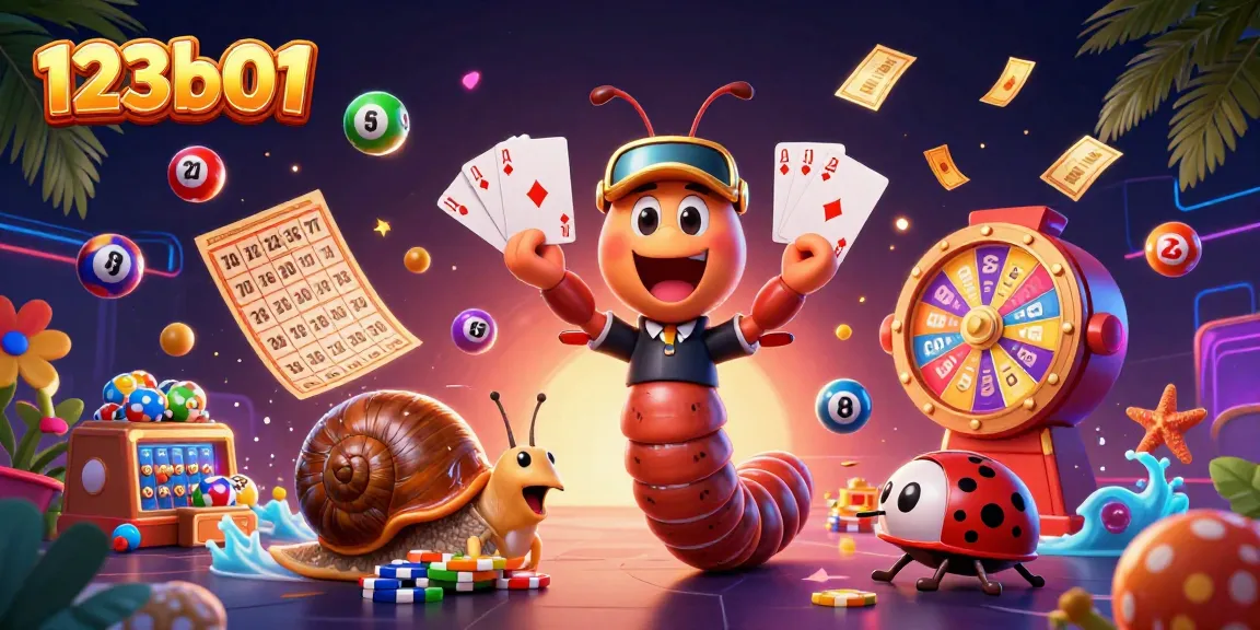 Experience thrilling games with 123b01's vibrant casino characters and dynamic lottery elements.