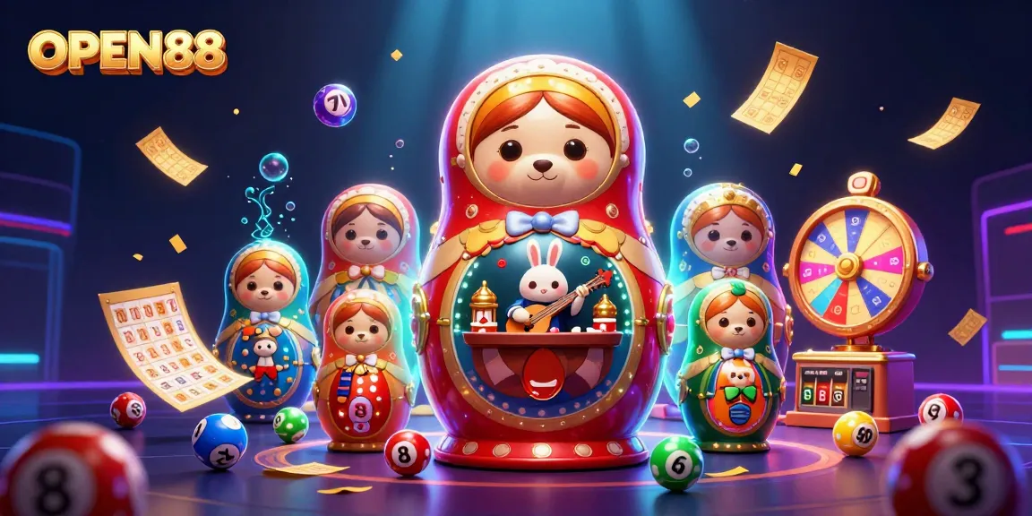 Join the excitement at OPEN88 as cartoon bears showcase casino vibes with vibrant gaming elements!