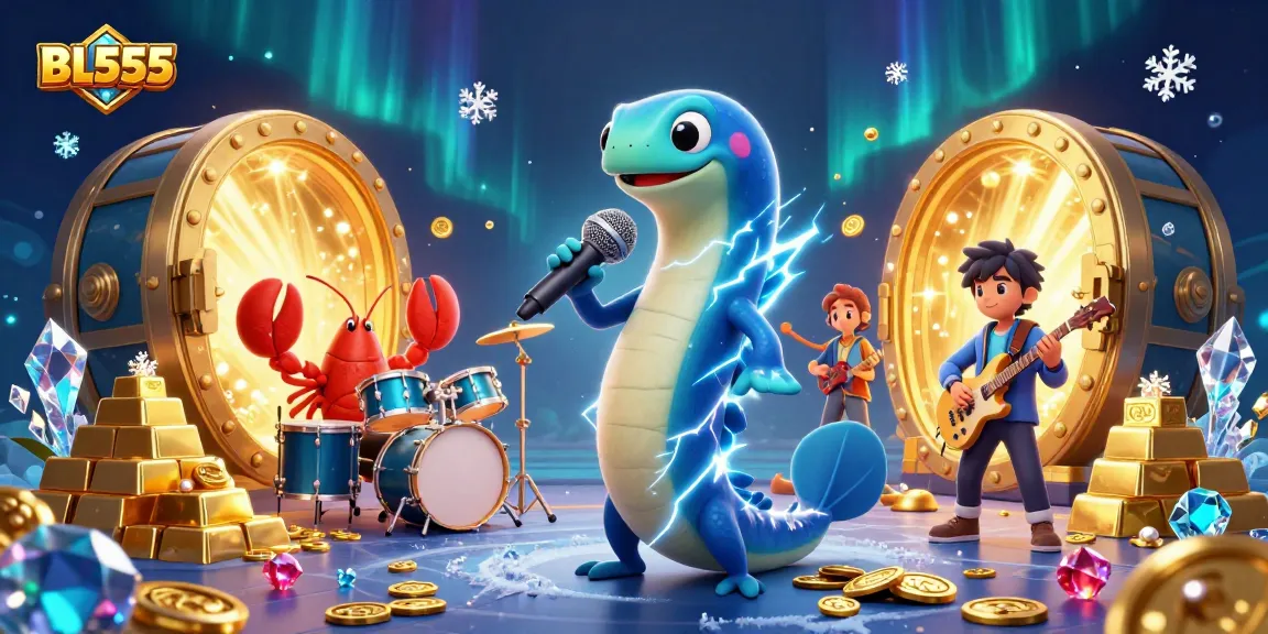 Experience excitement at BL555 with vibrant underwater casino characters and dazzling treasures.